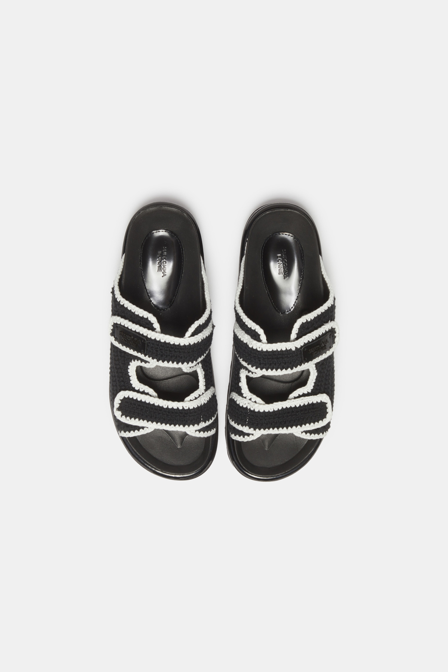 ★SUECOMMA BONNIE★ Knit slide sandalblack DG2AM25024BLK SUECOMMA BONNIE][김나영 착용]Knit slide sandal(black)
