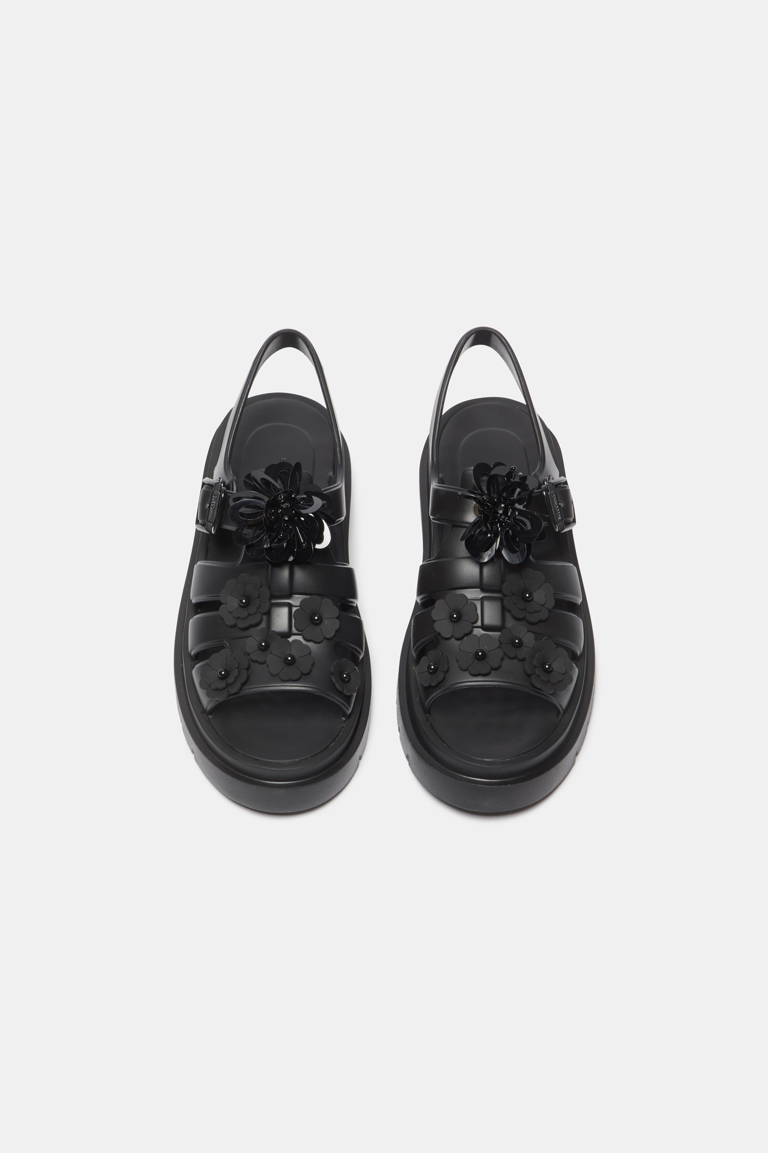 Flower jelly sandal(black)_SUECOMMA BONNIE - 코오롱몰