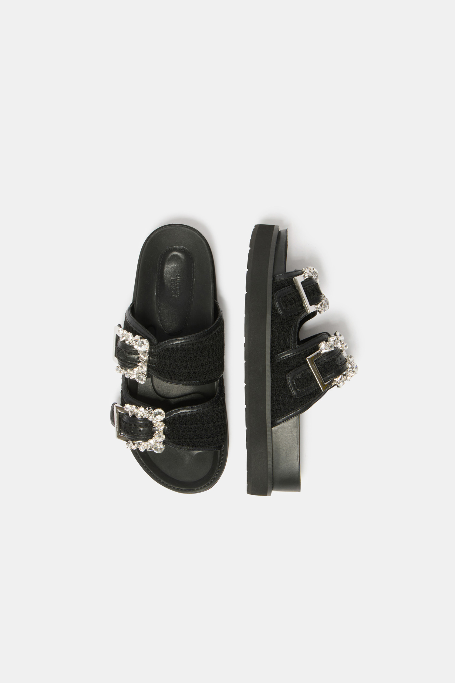 ★SUECOMMA BONNIE★ Buckle slide sandalbrown DG2AM25015BRN Jewelry buckle slide(black)_SUECOMMA BONNIE - 코오롱몰