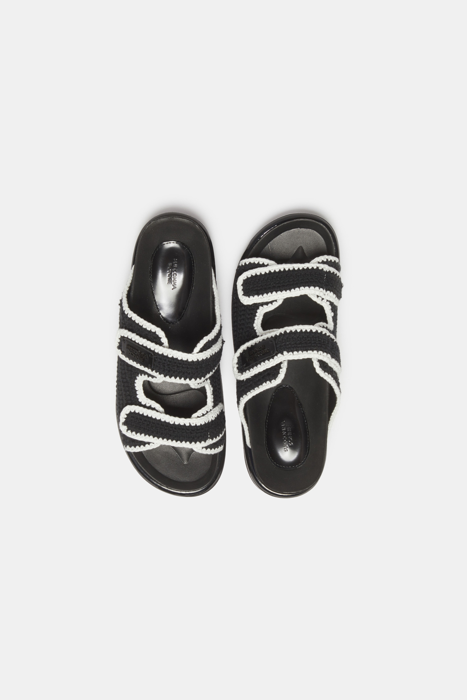 김나영 착용]Knit slide sandal(black)_SUECOMMA BONNIE - 코오롱몰