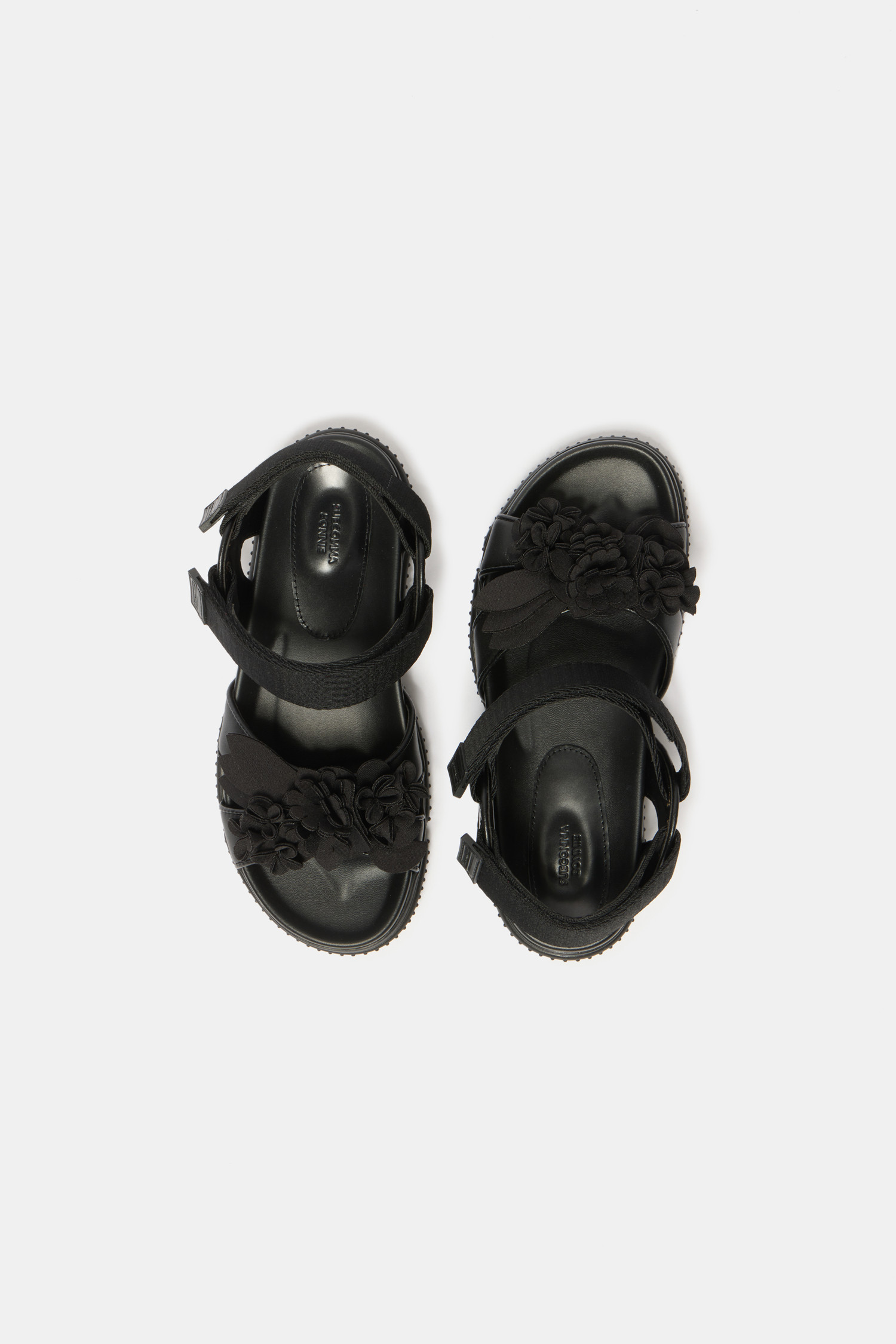 SUECOMMA BONNIE] New flower bomb sandal(black)