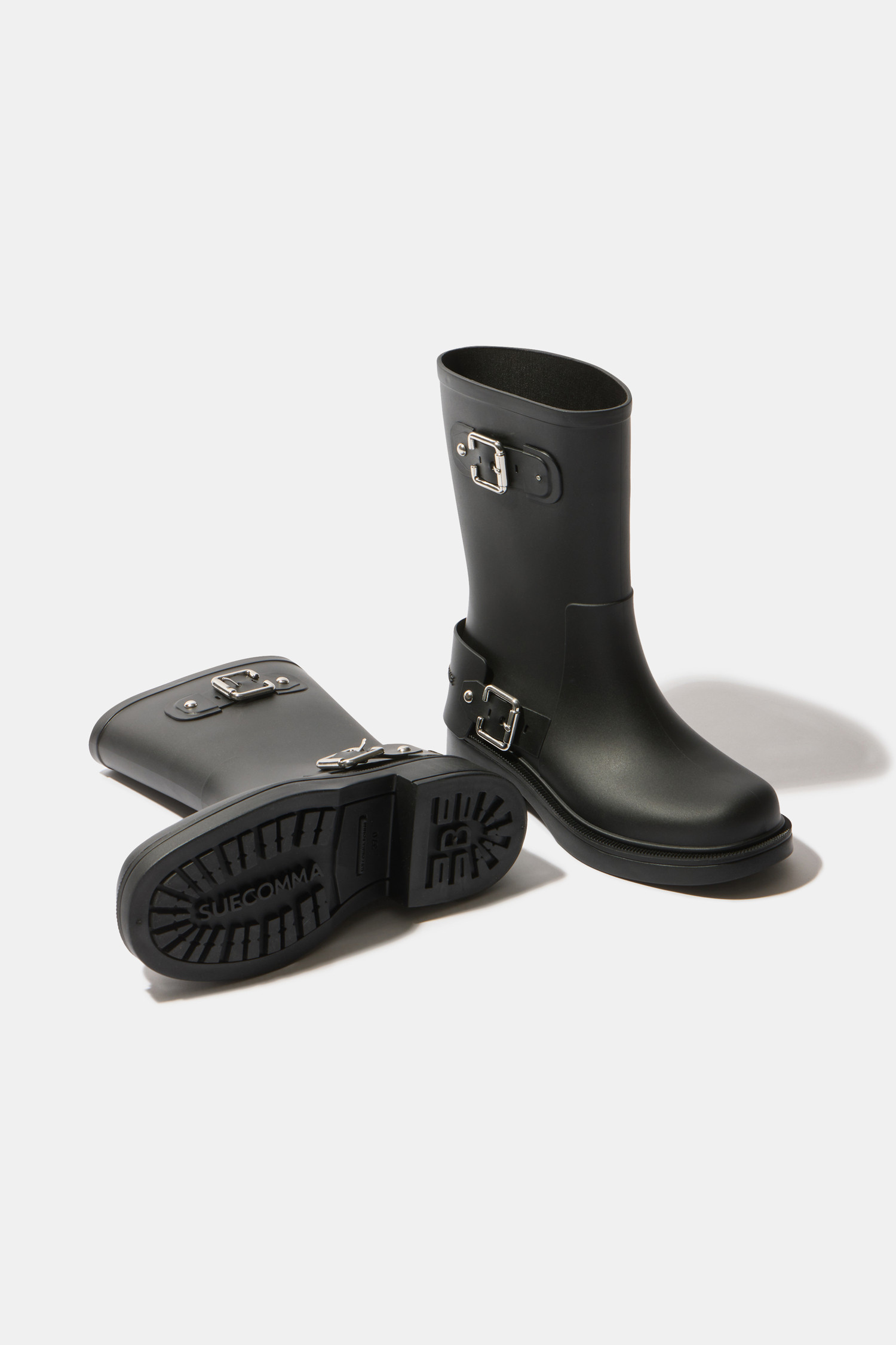 [SUECOMMA BONNIE] Buckle rain boots BLACK / 税込み SUECOMMA BONNIE-Buckle rain boots(black)_DG3CM25001BLK│삼성
