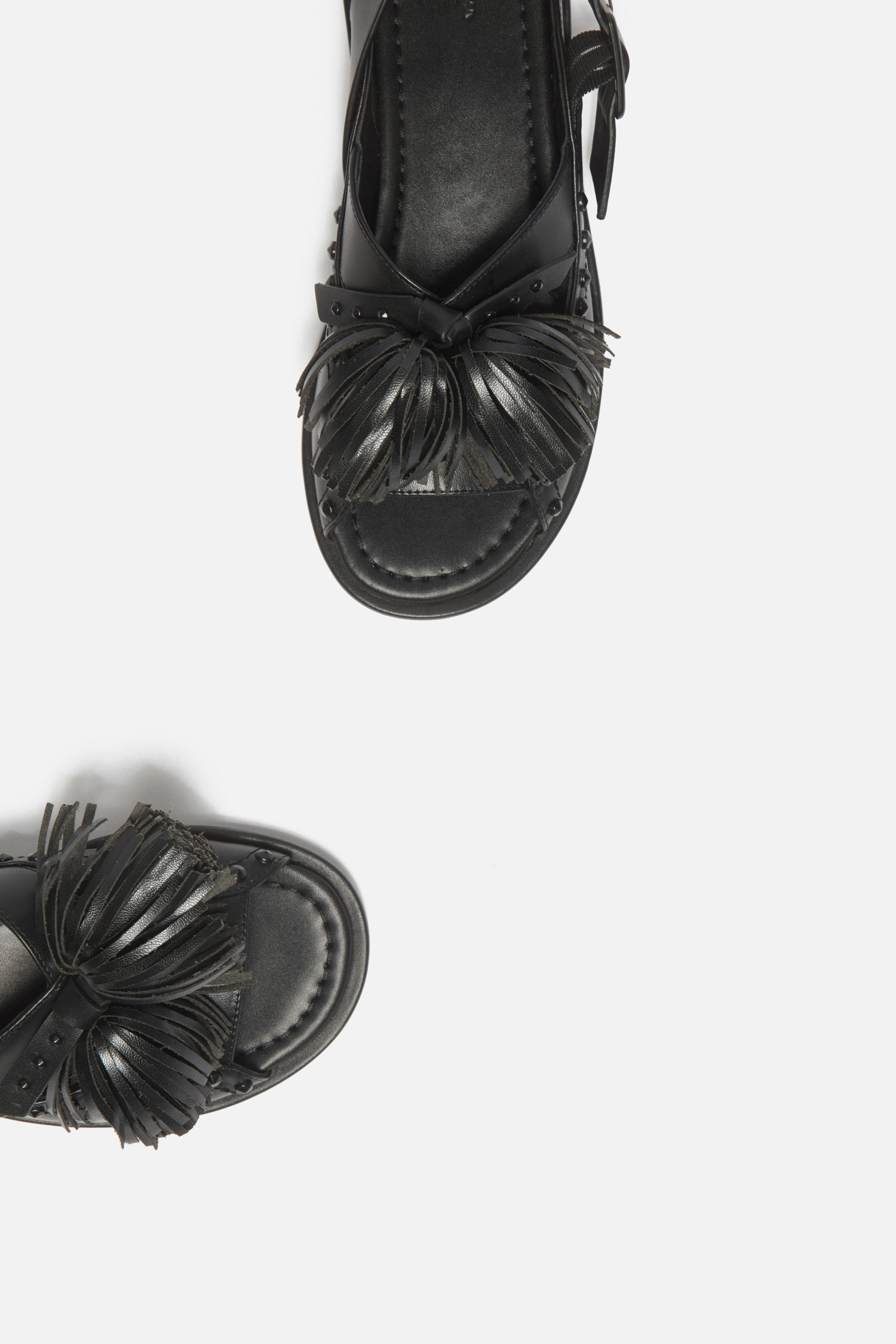 Pompom flat sandal(black)_SUECOMMA BONNIE - 코오롱몰