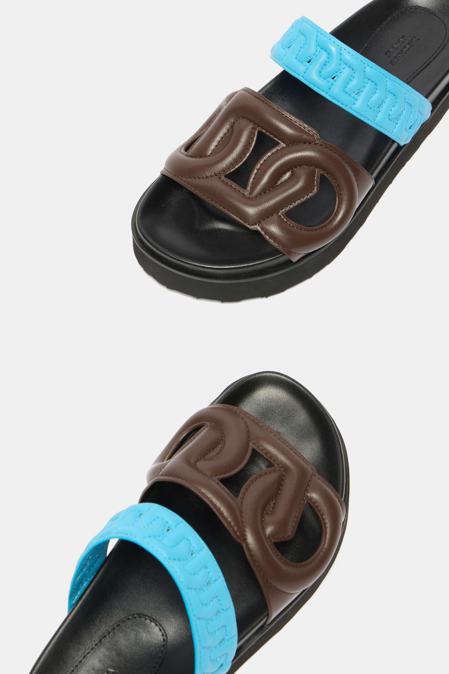 ★SUECOMMA BONNIE★ Polygon slide sandalbrown DG2AM25037BRN Polygon slide sandal(brown)_SUECOMMA BONNIE - 코오롱몰