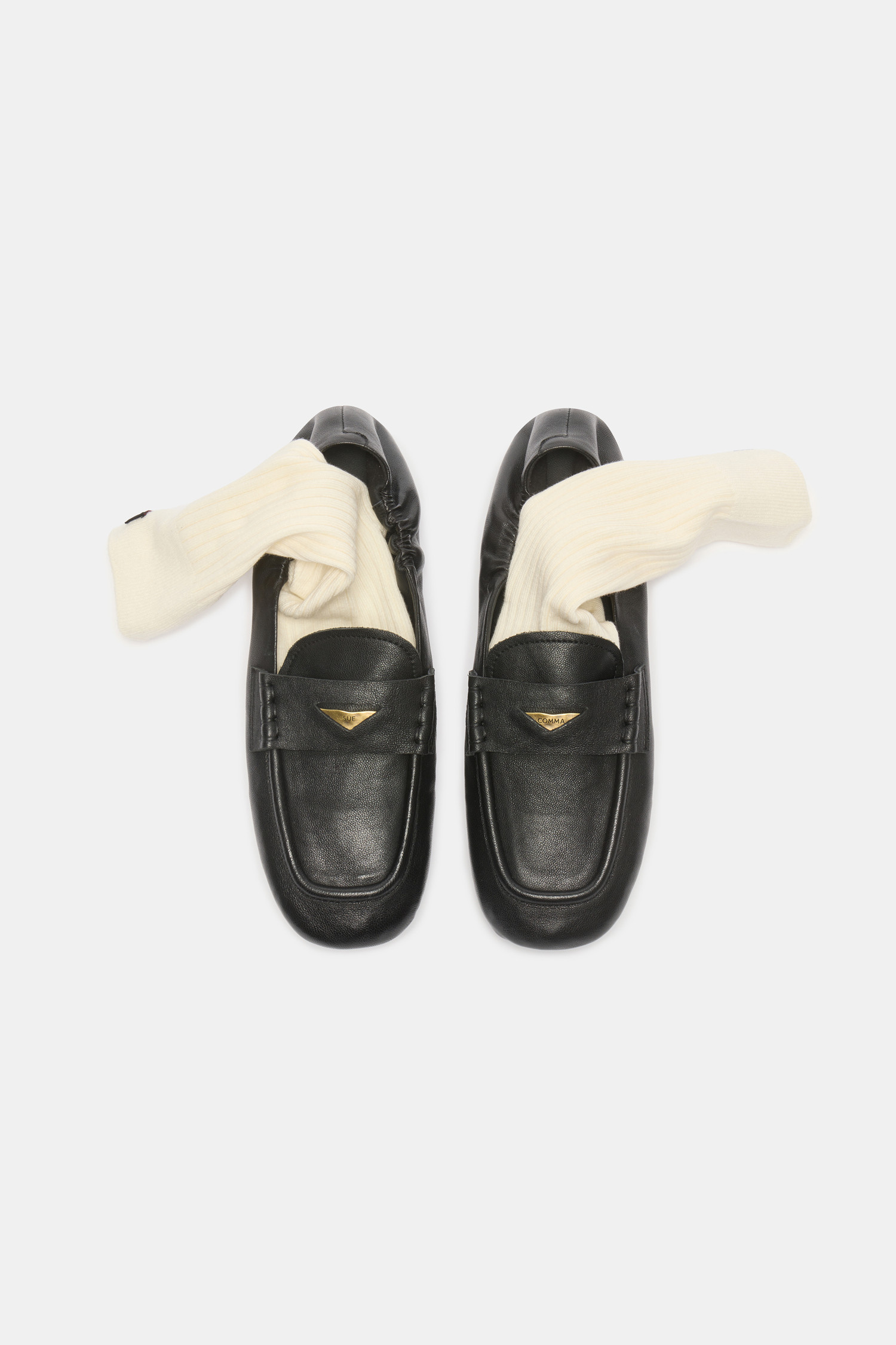 SUECOMMA BONNIE] Vintage flats(black)