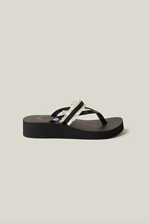 Fev_Veil flip-flop(black)