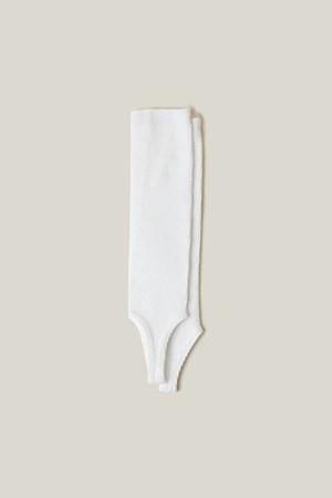 Fev_Ballet leg warmers(white)
