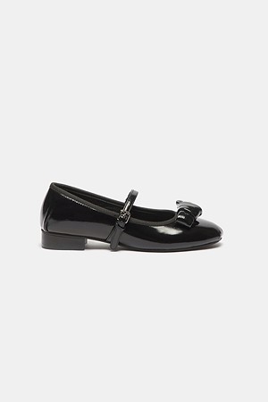 Ribbon mary-jane flat(black)
