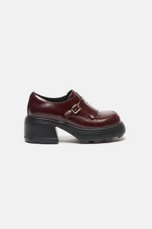 Volume platform loafer(wine)