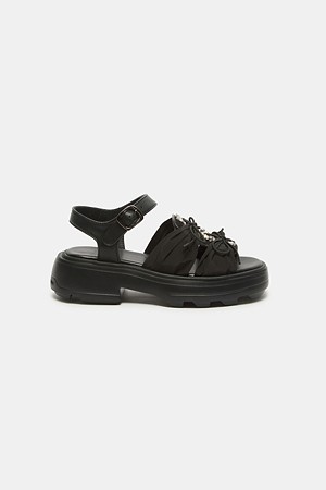 Dewy platform sandal(black)