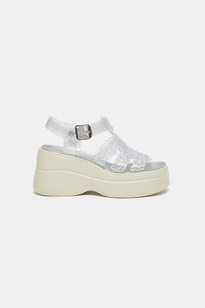 Flopy jelly sandal(silver)