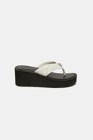 Jewelry platform flip-flop(ivory)