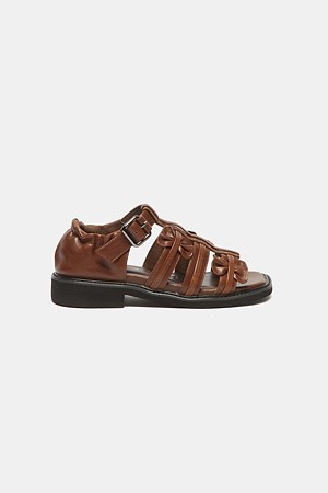 Mullang ribbon sandals(brown)