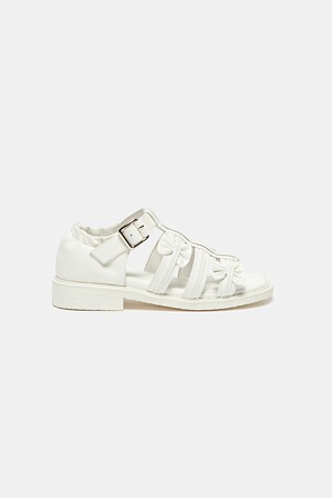 Mullang ribbon sandals(white)