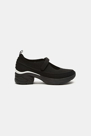Mary jane knit sneakers(black)