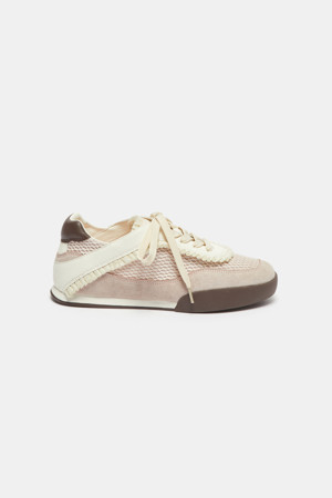 Ruffle low sneakers(pink)