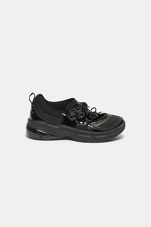 Flower mesh sneakers(black)