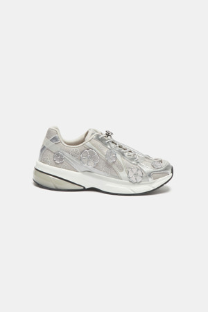 Flower mesh sneakers(silver)