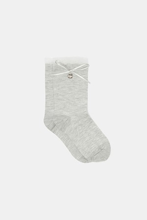 Ribbon lace socks(grey)