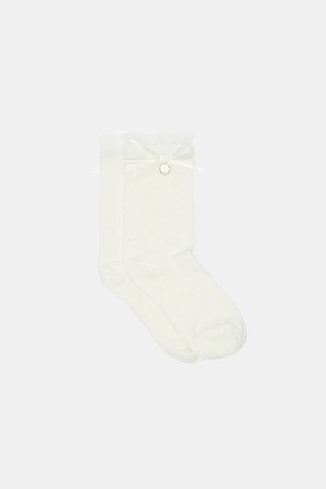 Ribbon lace socks(ivory)