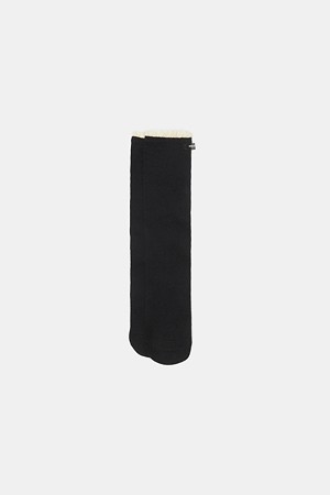 Frill knee socks(black)
