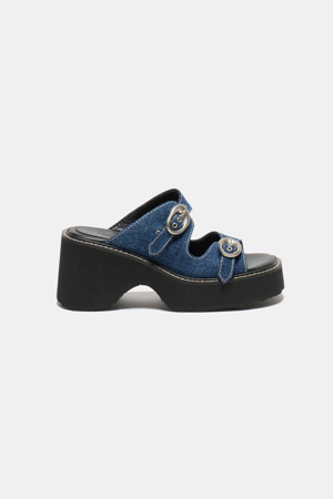 Buckle slide sandal(blue)