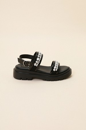 Jewelry sandal(black)
