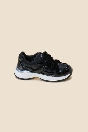 Delight sneakers_velvet(black)