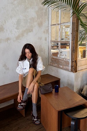 [셀럽 착용]Dewy sandal(wine)