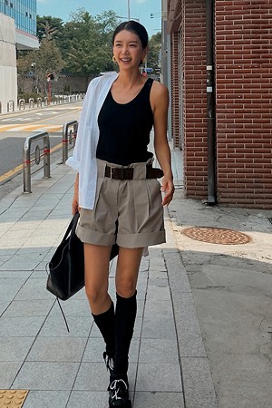 [채정안 착용] Muse run sneakers(black)