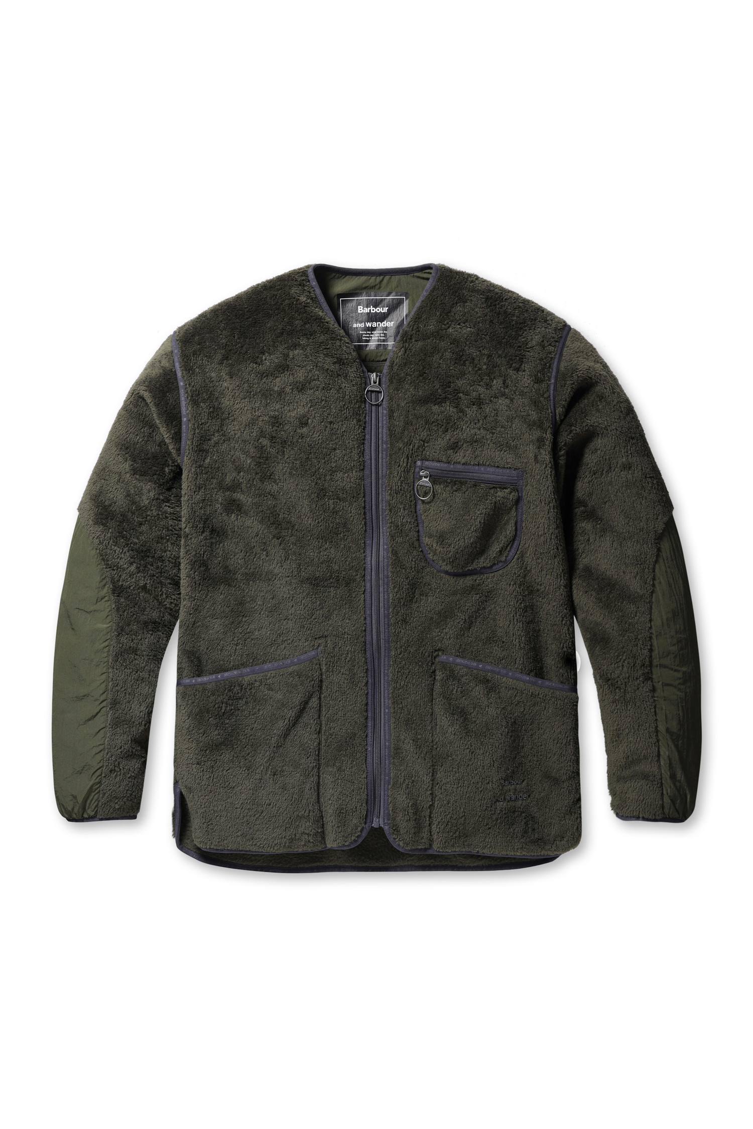 barbour x and wander fleece