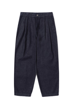 [series;bleu] TWO-TUCK DENIM BALLOON PANTS