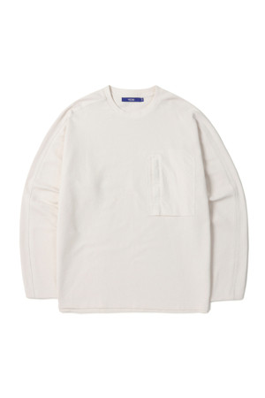 [series;bleu] ZIP POCKET WAFFLE TEE