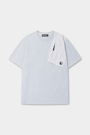 [RAEBURN] 가먼트 다잉 패치 티셔츠