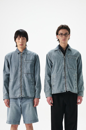 [series;] 빈티지 데님 집업 아우터형 셔츠
