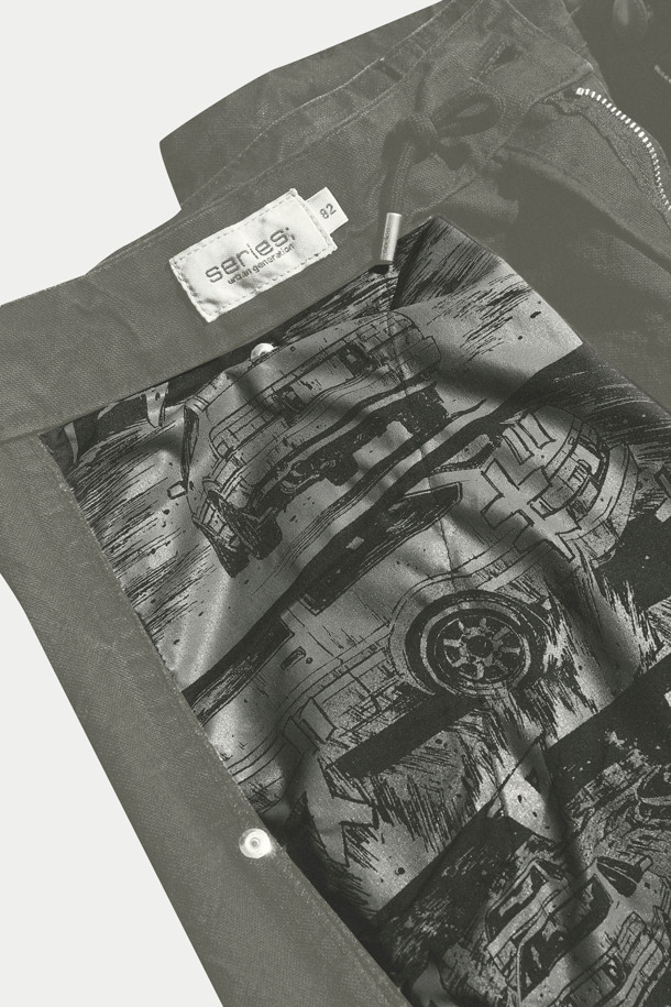SERIES - 하프팬츠 - series - Initial-D Hidden Scene Vintage Cargo Shorts