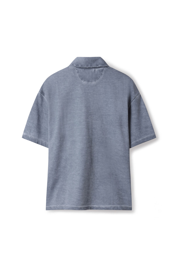 SERIES - 반팔티셔츠 - GARMENT DYED LOOSE-FIT POLO SHIRTS