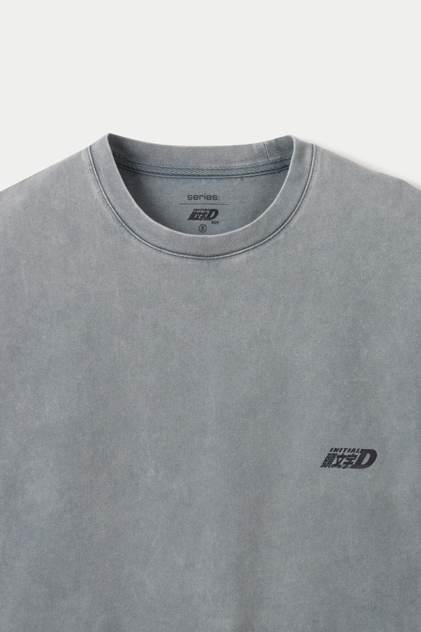 series☆頭文字DコラボINITIALD Vintage Grey Comic Tshirts SERIES] Initial-D Vintage Grey Comic T-shirts
