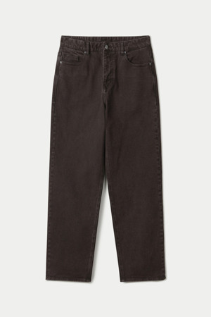 다크 브라운 와이드 데님팬츠