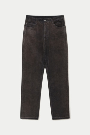 워싱 코듀로이 루즈 스트레이트 팬츠