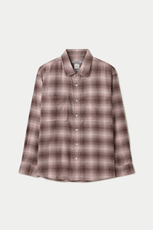 CANCLINI 옴브레 체크 릴렉스 셔츠