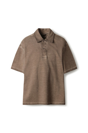 GARMENT DYED LOOSE-FIT POLO SHIRTS