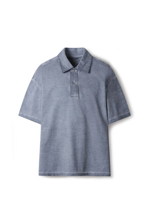 GARMENT DYED LOOSE-FIT POLO SHIRTS