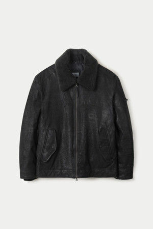 양가죽 라파예트 다운 점퍼