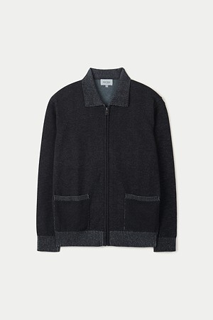 간절기 이중우수 집업 가디건