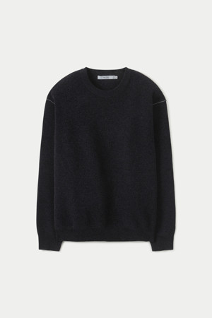 셔닐 라운드 스웨터