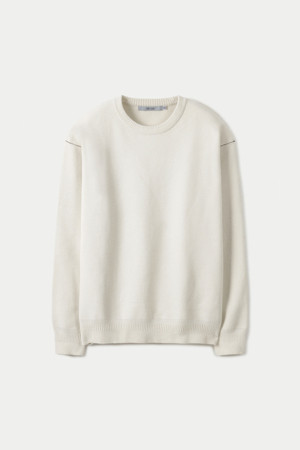 셔닐 라운드 스웨터