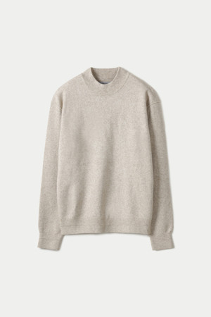 소프트 울혼방 모크넥 스웨터