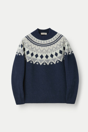 WOOL AND CO 패턴 스웨터