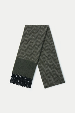 캐시미어 헤링본 머플러					